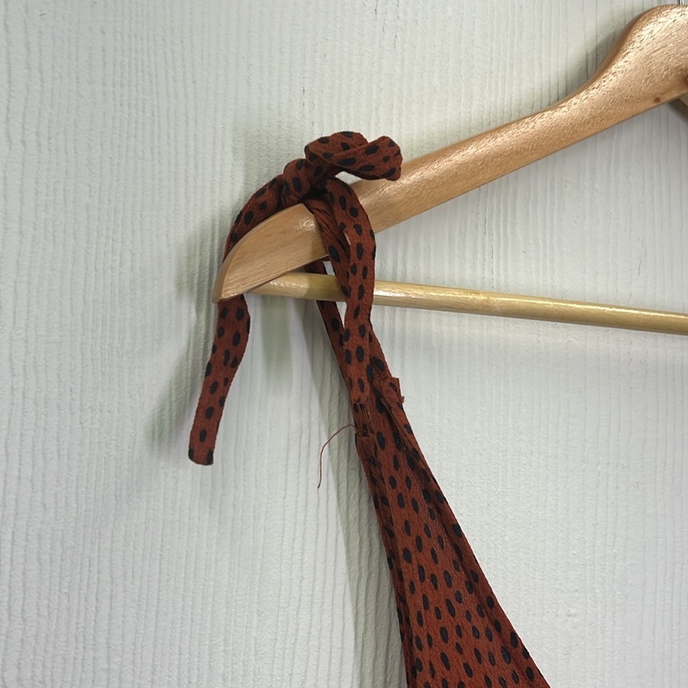 ELK The Label - Jorum Cheetah Tie At Shoulder Flowy Sleeveless Jumpsuit Size 2 - Picture 8 of 13